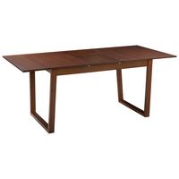 ESSTISCH ausziehbar Dunkle Esche 160-200/95 cm Camden - Dunkelbraun, Holzwerkstoff (160/95/76cm) - Beliani