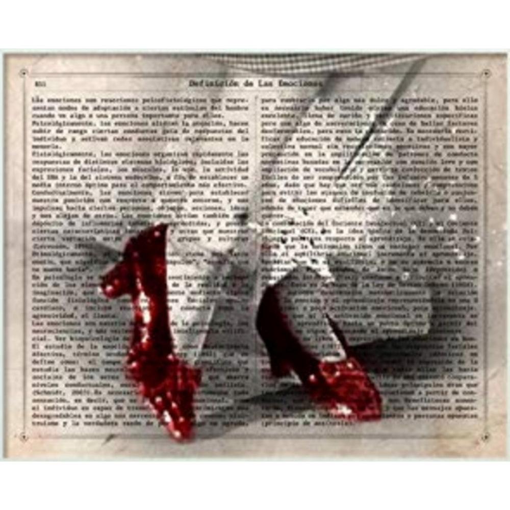 POSTER Zauberer Von Oz Und Dorothys Schuhe A4 Rahmenlos - Klar, Papier (29.7/5/21cm) - Nacnic