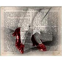 POSTER Zauberer Von Oz Und Dorothys Schuhe A4 Rahmenlos - Klar, Papier (29.7/5/21cm) - Nacnic