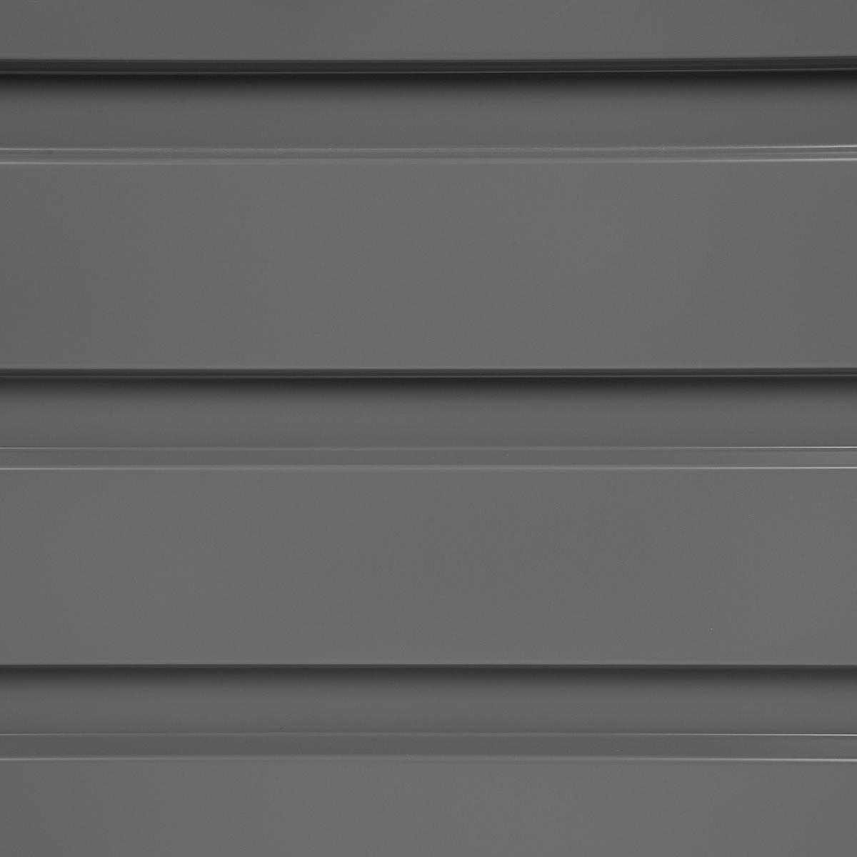 AUFLAGENBOX Stahl grau 100/62 cm Cebrosa - Grau, Metall (100/60/62cm) - Beliani