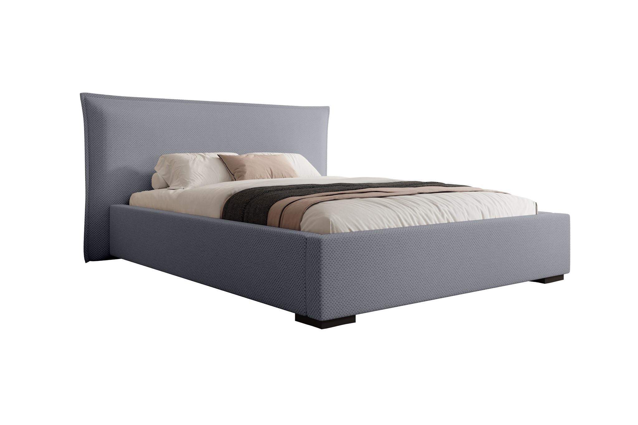 POLSTERBETT Amada In Pop - Grau, Holzwerkstoff/Textil (180/200cm) - Fun Möbel