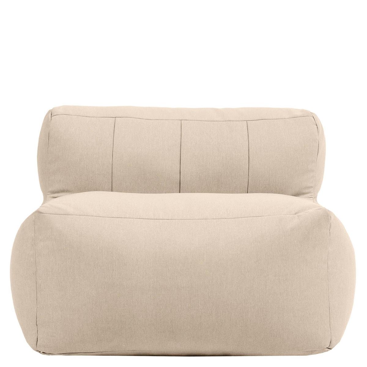 SITZSACK-SOFA Sessel - Beige, Textil (95/68/100cm) - icon