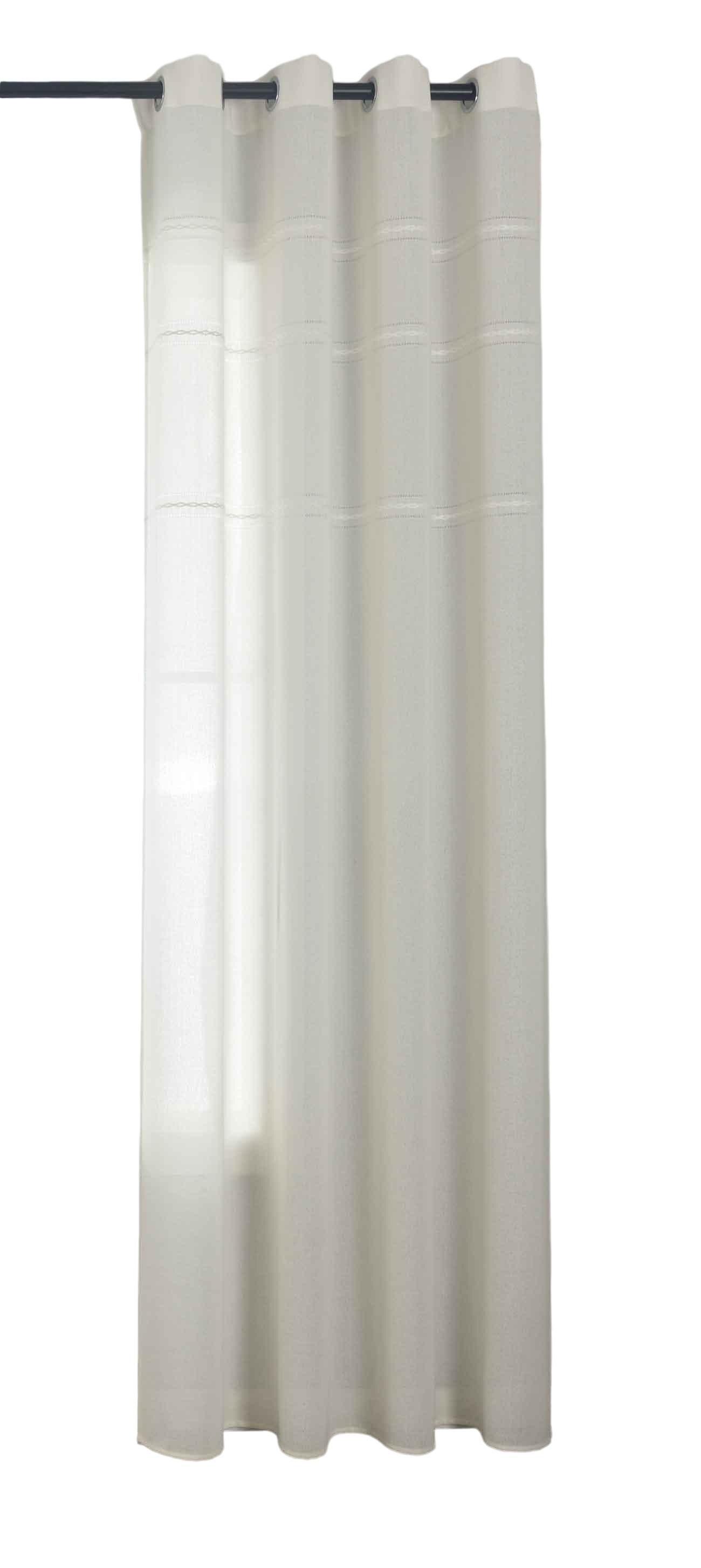 VORHANG LEIPZIG HxB 245x145 cm Natur - Naturfarben, Textil (145/245/245cm) - Gardinenbox