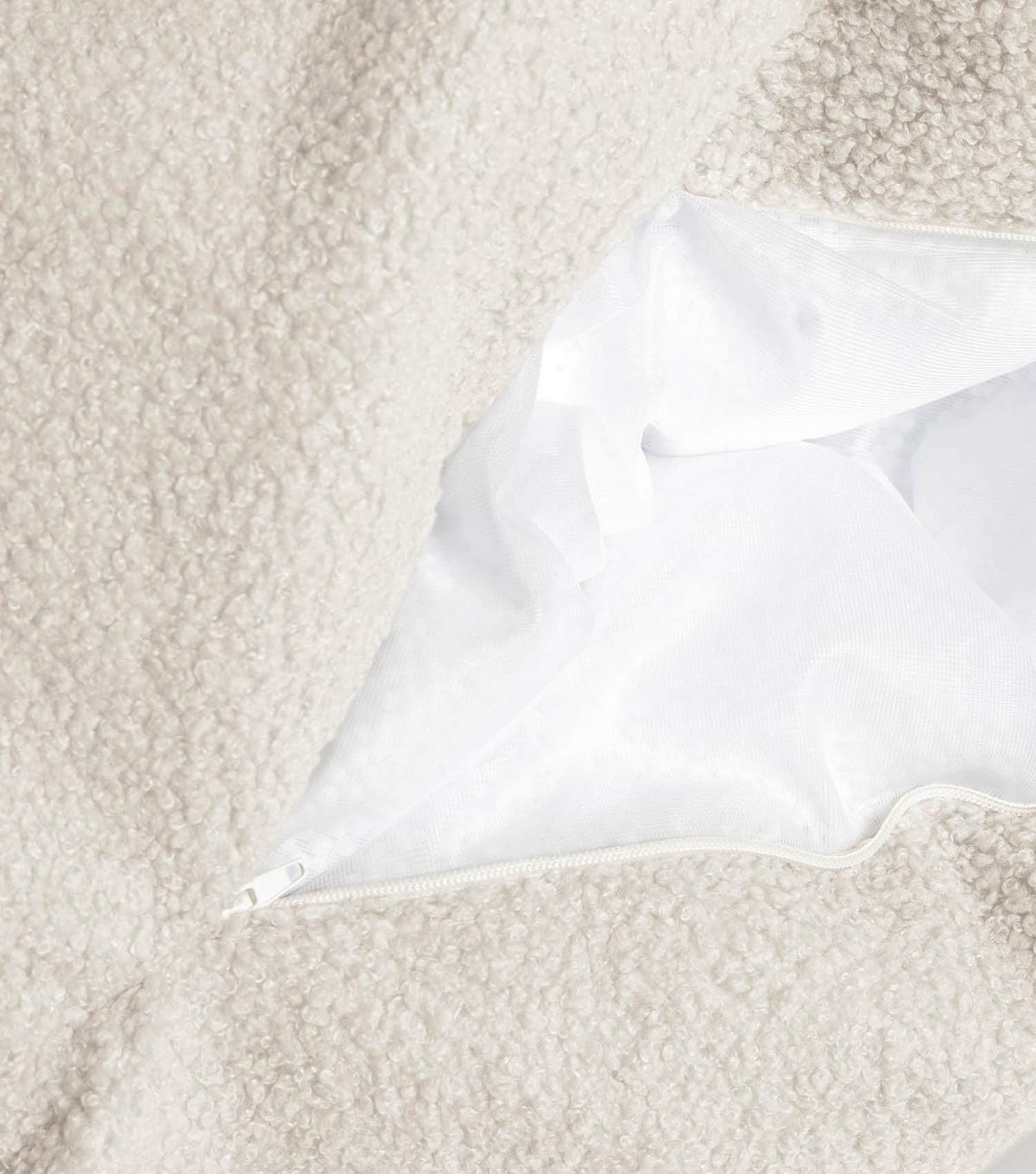SITZSACK Bouclé Snug - Beige, Textil (95/75/60cm) - Mokebo