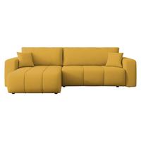 ECKSOFA Furyn Maxi - Gelb/Schwarz, Holz/Kunststoff (274/145cm) - MIRJAN24