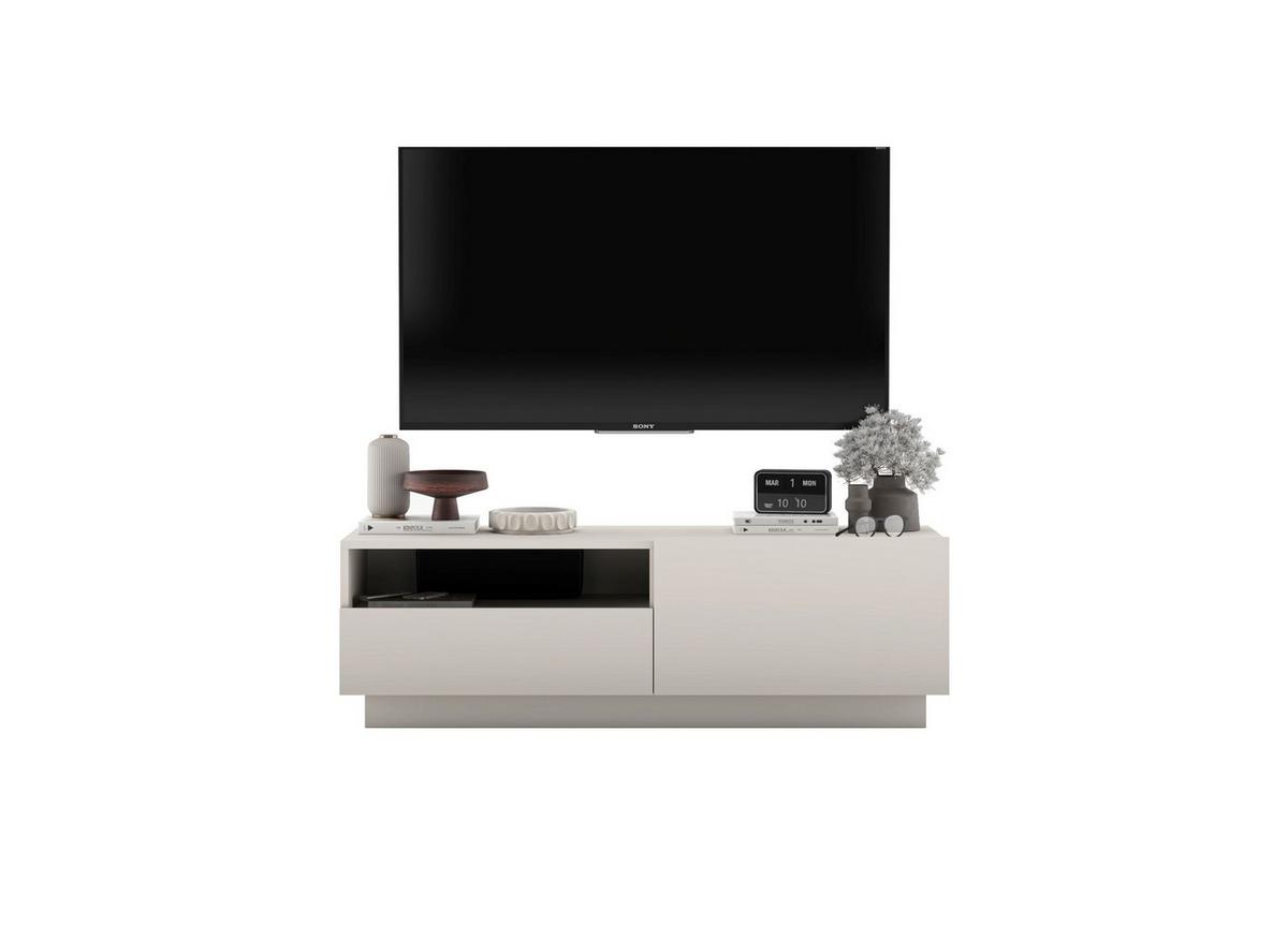 TV-SCHRANK Enjoy Kaschmir matt Loft Schublade 120 cm - Kaschmir, Holzwerkstoff (120/37/35cm) - Meble Lindner
