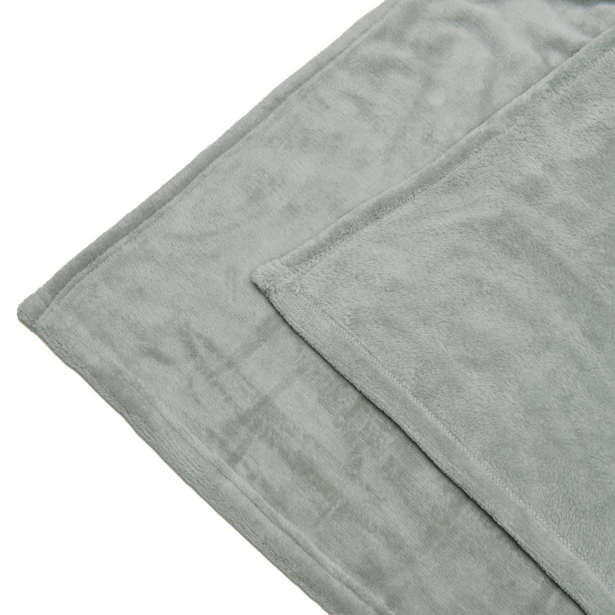 DECKE Aurelia 150/200 cm Hellgrau - Hellgrau, Textil (200/150cm) - Beautissu 