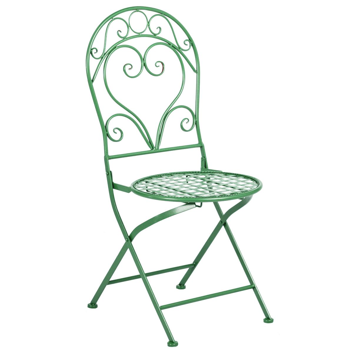 BISTRO-SET Grün Albinia - Grün, Metall - Beliani