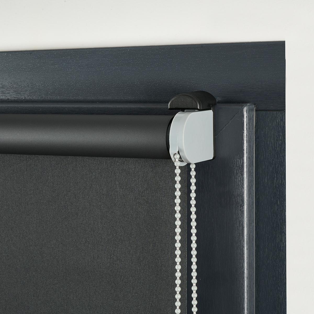 VERDUNKELUNGSROLLO Moon Easyfix Schwarz 100x180 - Schwarz, Kunststoff (100/180/1cm) - STORESDECO