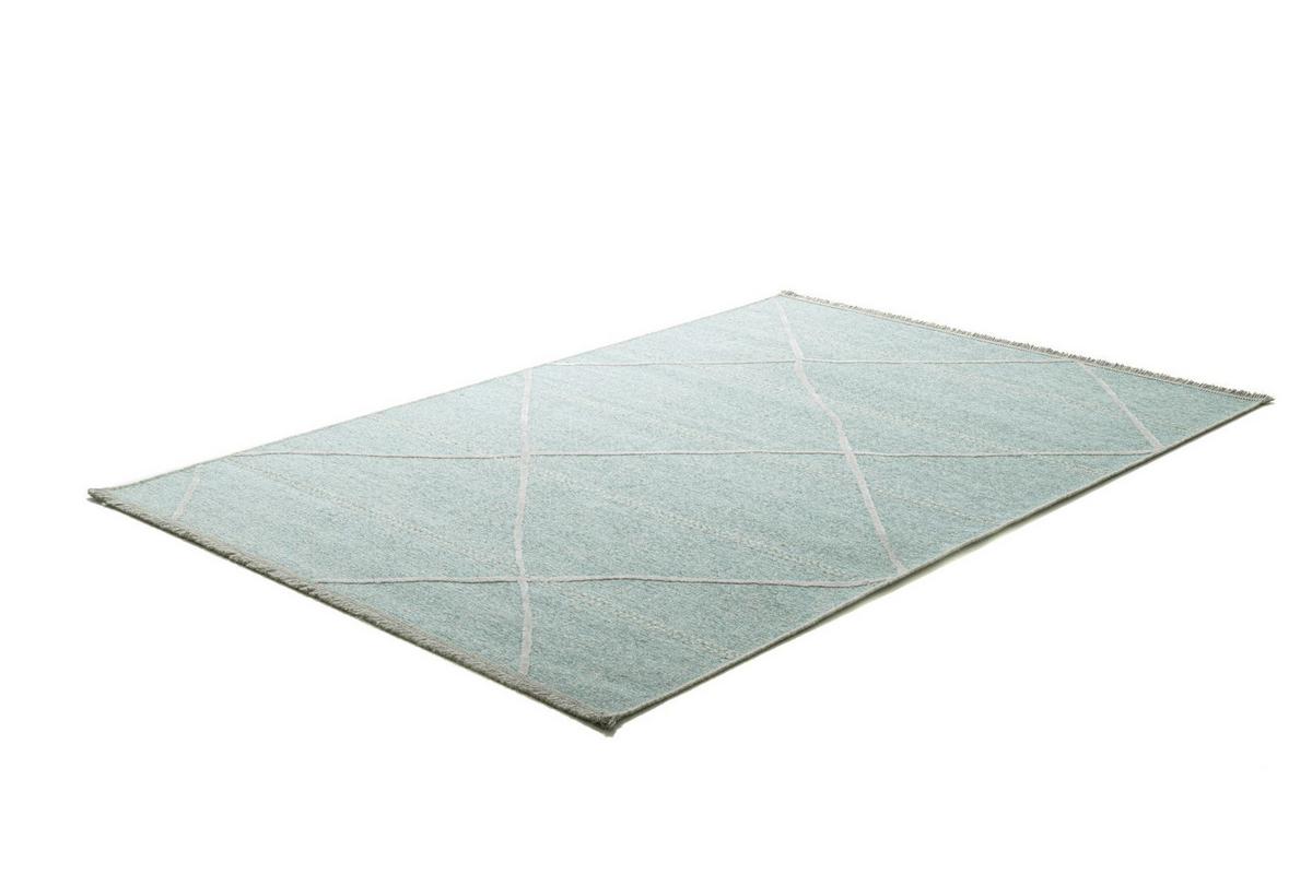 FLACHWEBTEPPICH Braderup 120x170 cm - Hellblau, Textil (120/170cm) - Sansibar SYLT