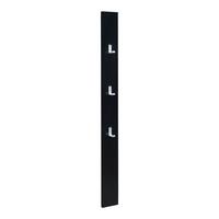 HAKENLEISTE Hansnes - Schwarz, Holzwerkstoff/Metall (15/165/3cm) - [en.casa]