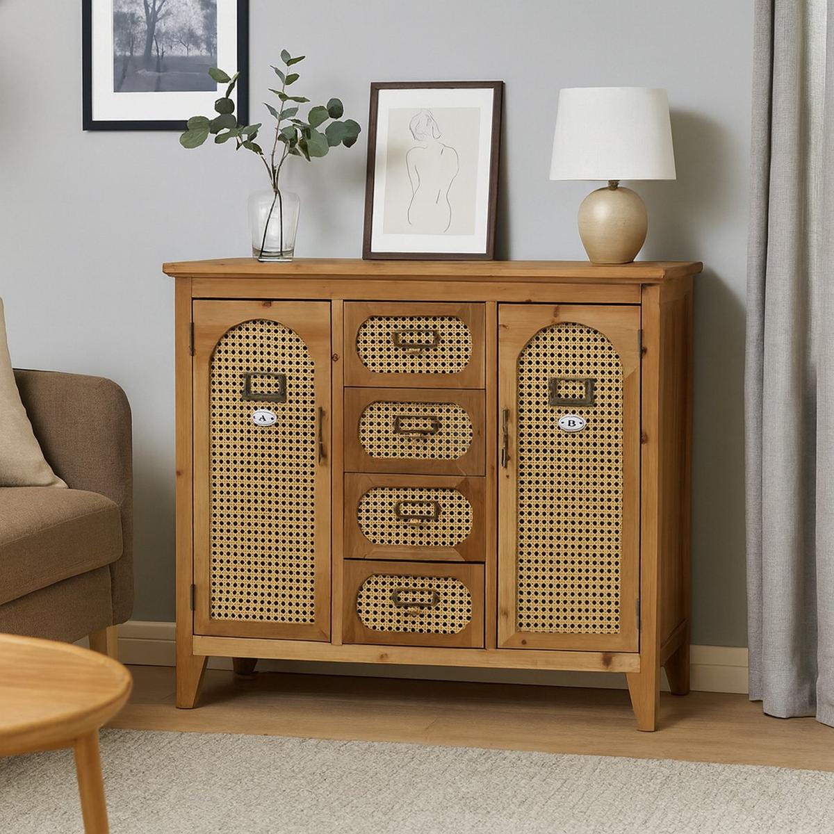 APOTHEKERKOMMODE Braun - Braun, Holz (91/80/40cm) - MCW