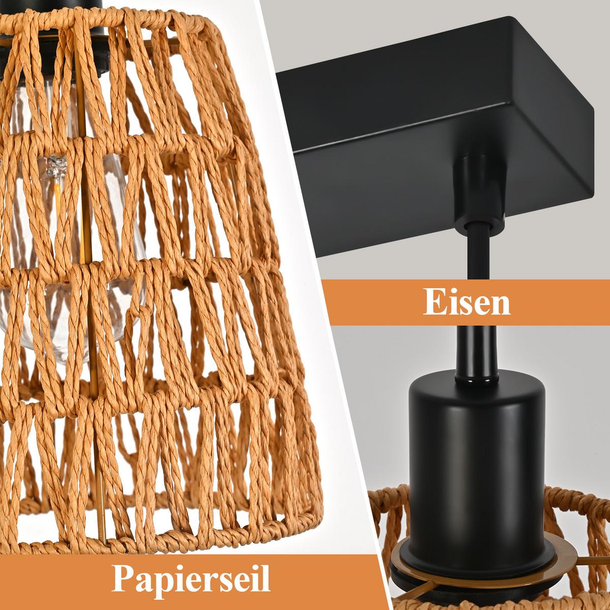 PENDELLEUCHTE Benedict 70/56/120 cm - Braun, Metall (70/56/120cm) - ZMH