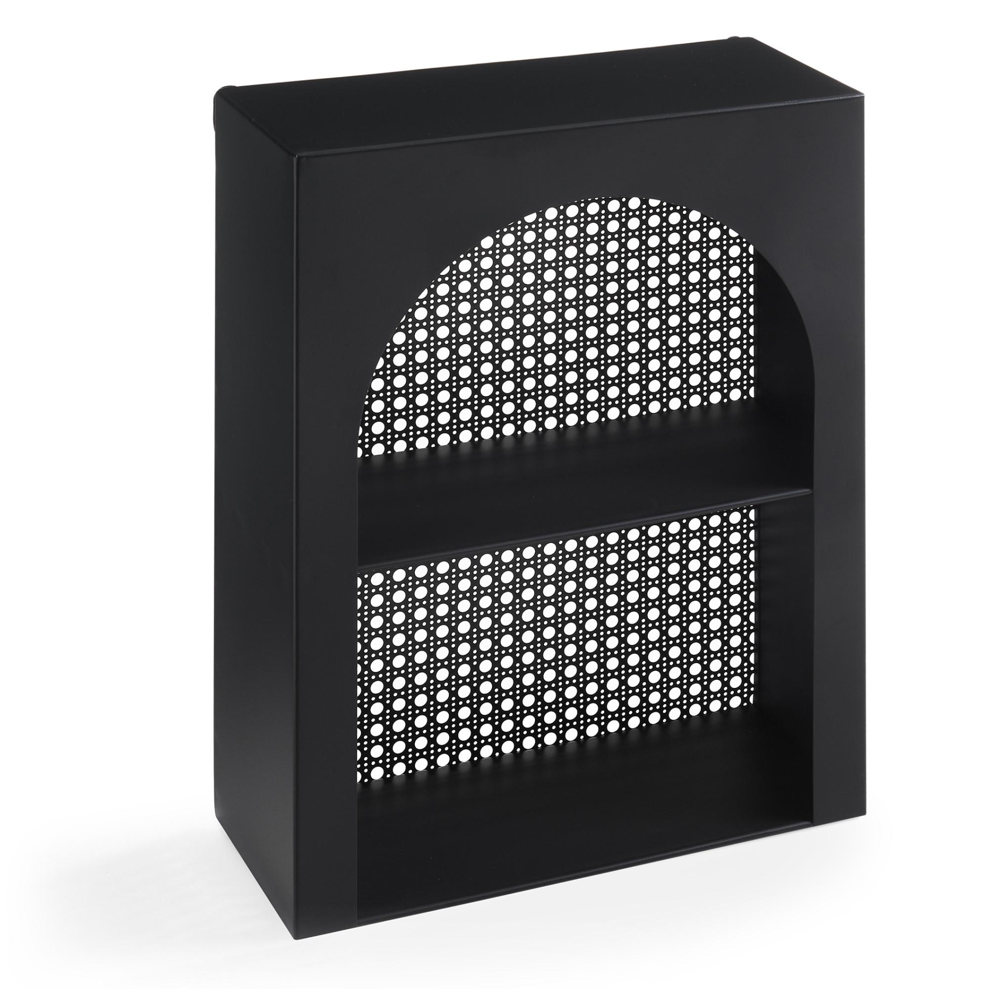 WANDREGAL Jäller I. - Schwarz, Metall (30/40/13cm) - [en.casa]