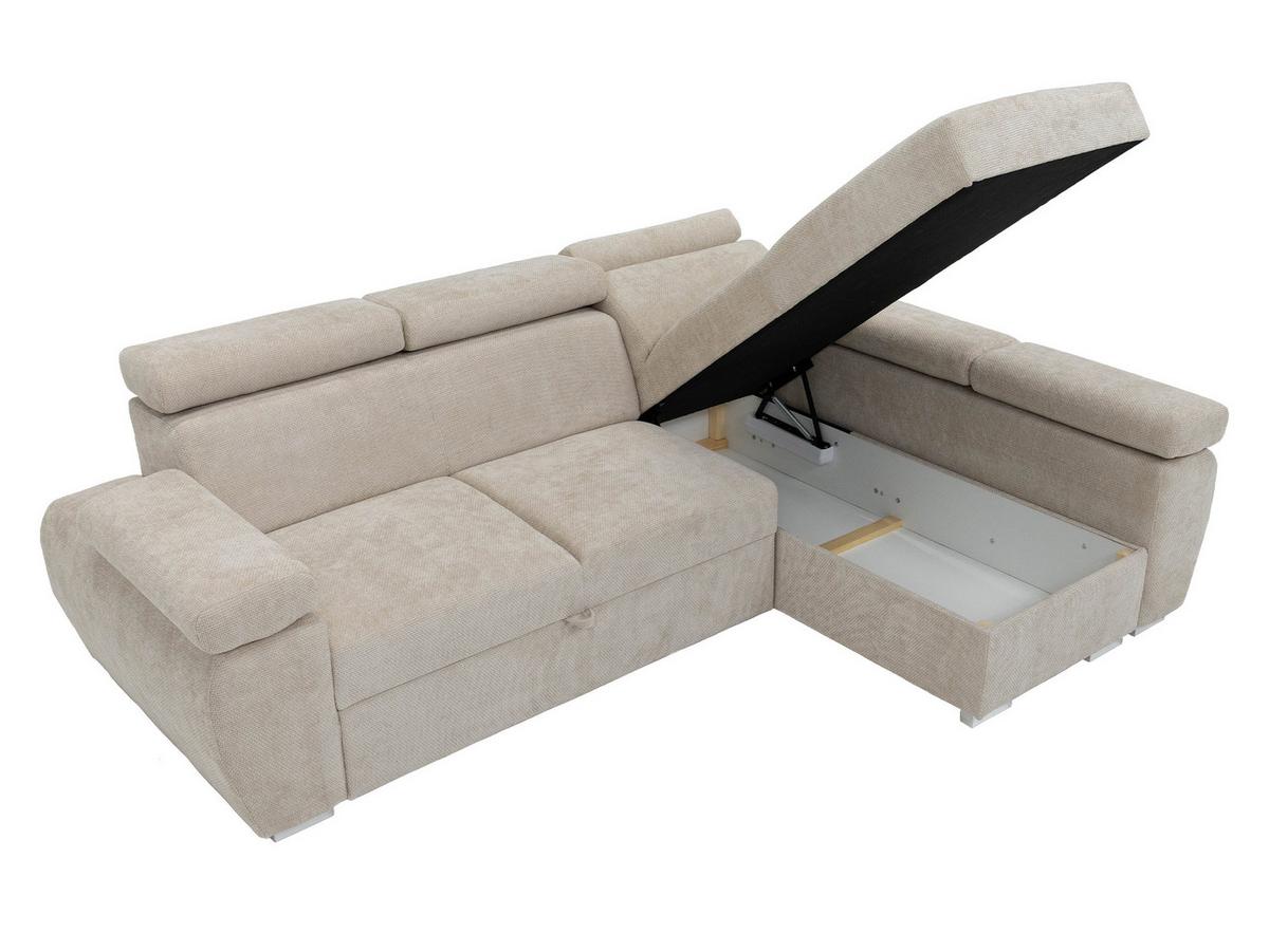 ECKSOFA Boston Mini, Seite: Rechts - 2R+LC - Chromfarben/Bronzefarben, Holz/Textil (255/170cm) - MIRJAN24