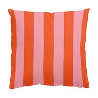 DEKOKISSEN PopArt Sommer Streifen Rosa Orange 40/40 cm - Rosa, Textil (40/40/10cm) - Bilderwelten