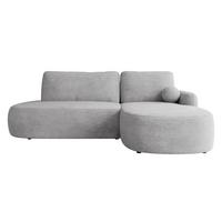 ECKSOFA Loridu O, Seite: Rechts - Schwarz/Grau, Holz/Kunststoff (274/174cm) - MIRJAN24