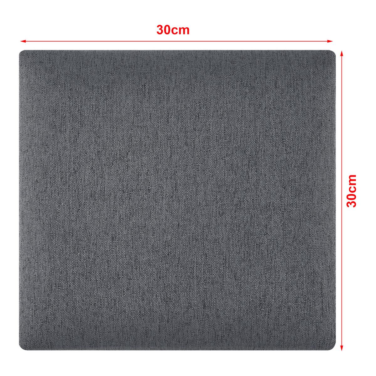 KOPFPOLSTER-SET 4 TLG. Carpino - Dunkelgrau, Textil (30/30/3cm) - [neu.haus]