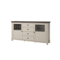 SIDEBOARD EVANDRO 181x42x93 cm mit 4 Schubladen und 2 Türen Beige - Beige, Holzwerkstoff (181/93/42cm) - MASSENO