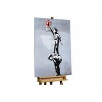 ACRYLBILD HANDGEMALT 75/100 cm - Schwarz, Holz/Textil (75/100cm) - KUNSTLOFT