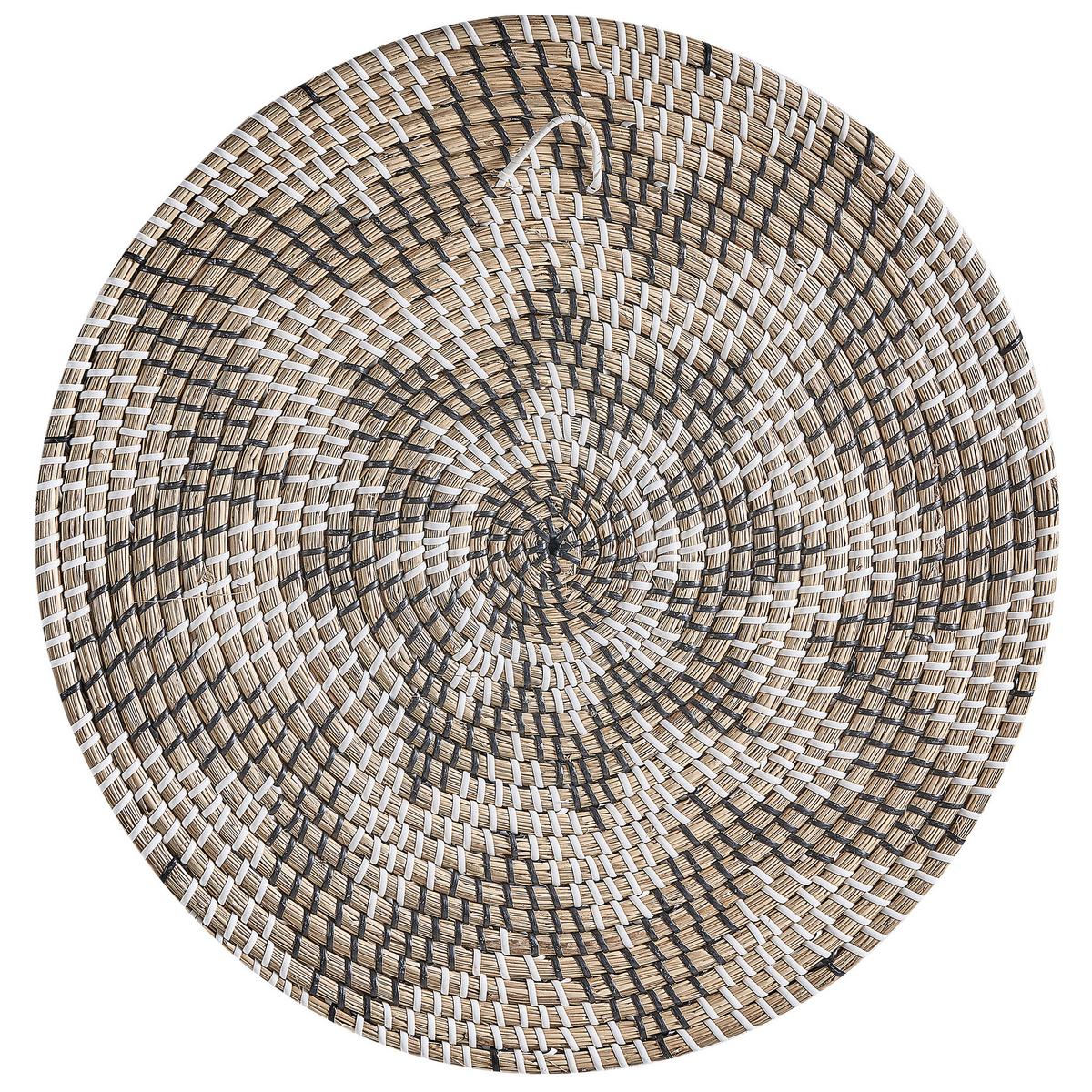 WANDDEKORATION Seegras beige Laocai - Beige, Naturmaterialien (45/45/1cm) - Beliani