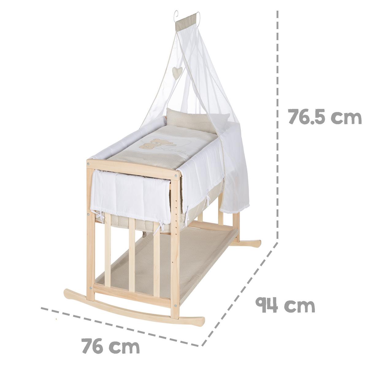 BEISTELLBETT Liebhabär 4in1 Set 90 x 45 cm - Naturfarben, Holzwerkstoff (45/90cm) - Roba