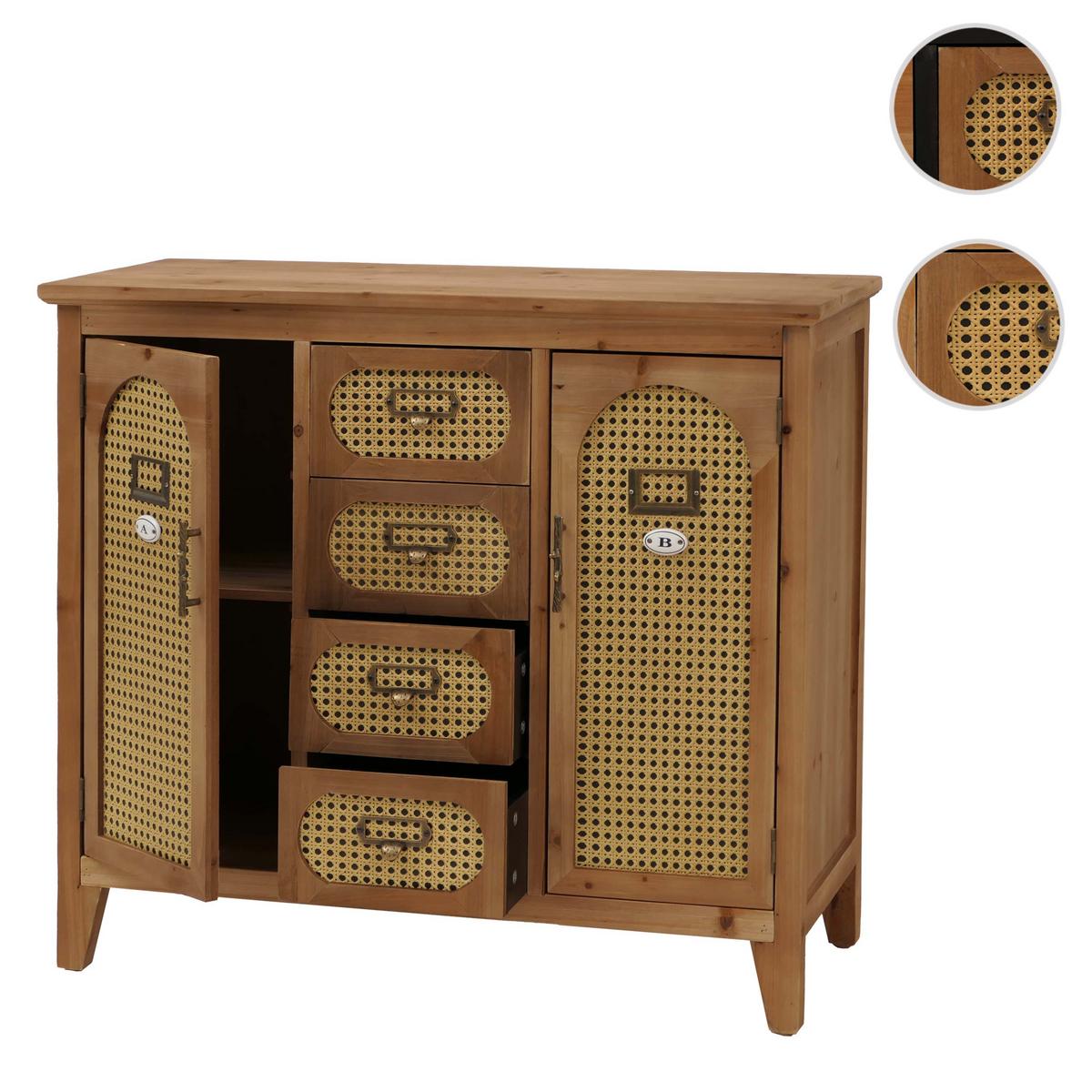 APOTHEKERKOMMODE Braun - Braun, Holz (91/80/40cm) - MCW