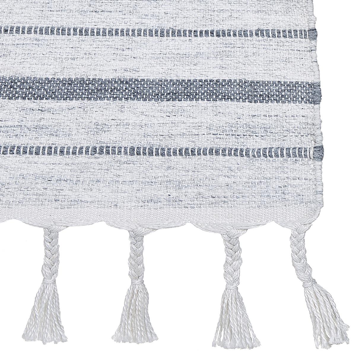 OUTDOOR-TEPPICH Bademli 200/140 cm - Weiß, Kunststoff (140/200cm) - Beliani