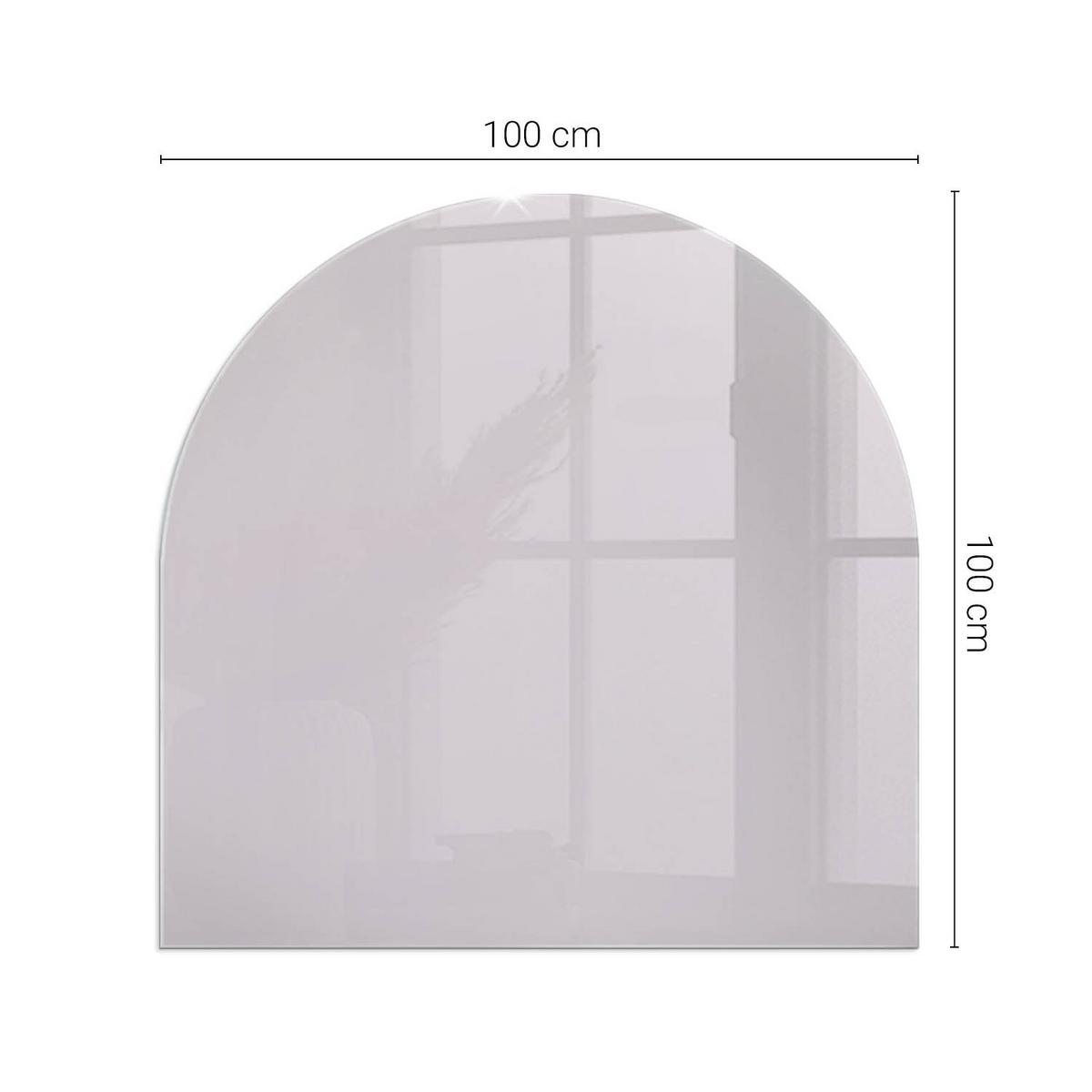 GLASPLATTE für Kamin 100x100 cm - Lila, Glas (100/100/0.4cm) - TULUP