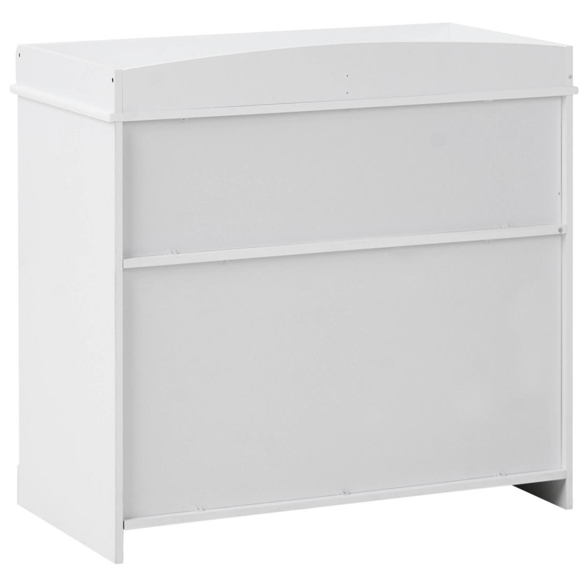 WICKELKOMMODE VIRDEN Weiß - Weiß, Holzwerkstoff (90/86/50cm) - Beliani