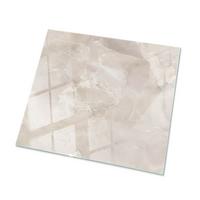 TISCHPLATTE 60x60 cm Marmorstrukturmuster - Creme, Glas (0.4/60/60cm) - TULUP