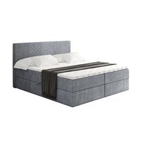 BOXBETT mit Matratze H3 und Lattenrost - VEXA - 120x200 - Grau Casablanca - Grau, Holzwerkstoff/Kunststoff (120/200cm) - ALTDECOR