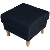 HOCKER Karlen Bezug Flachgewebe Buche natur / blau - Blau/Buchefarben, Kunststoff (53/45/53cm) - 58aufmkessel