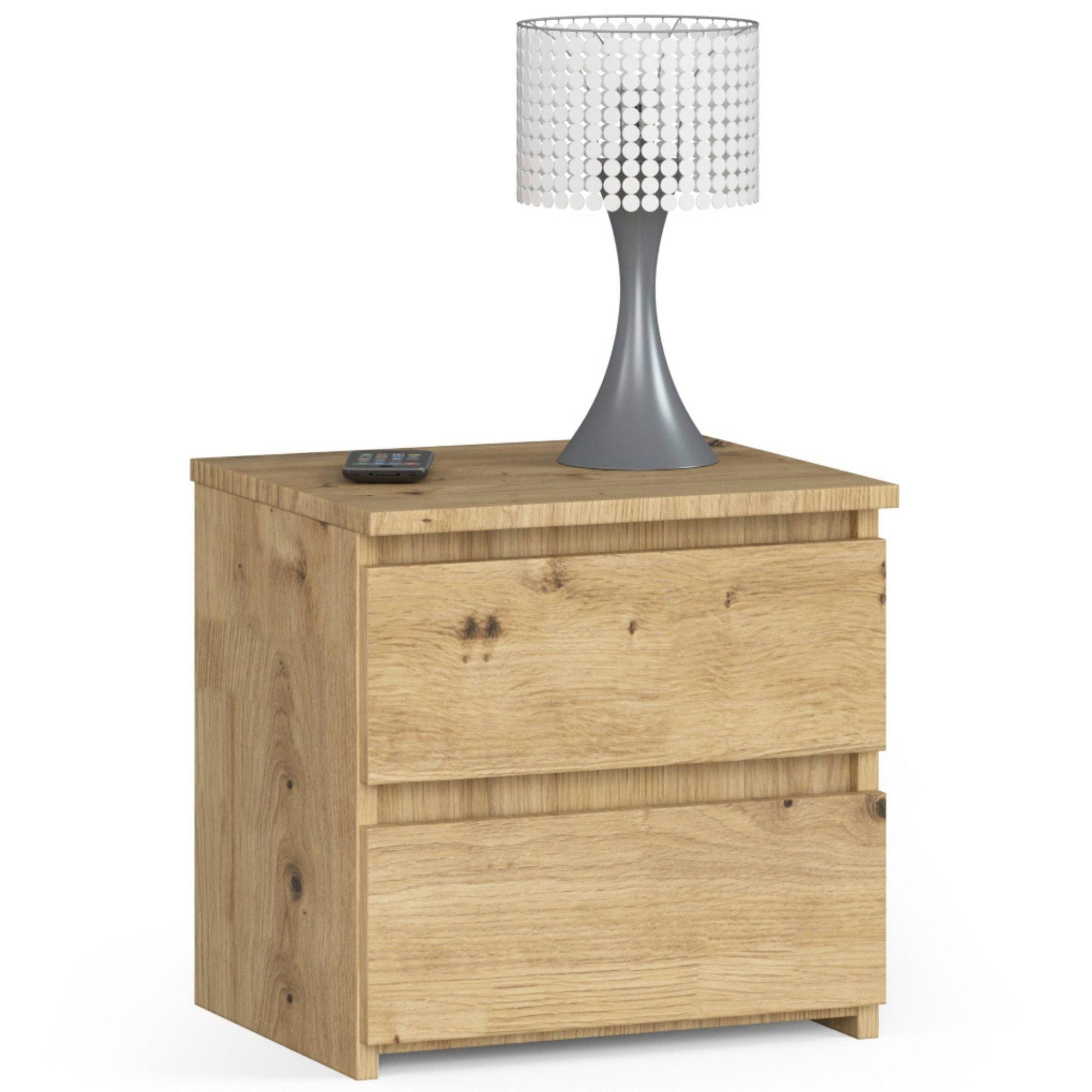 NACHTTISCH Eiche Artisan 40/40/35 - Eiche Artisan, Holzwerkstoff (40/40/35cm) - RAUMHIRSCH FURNITURE