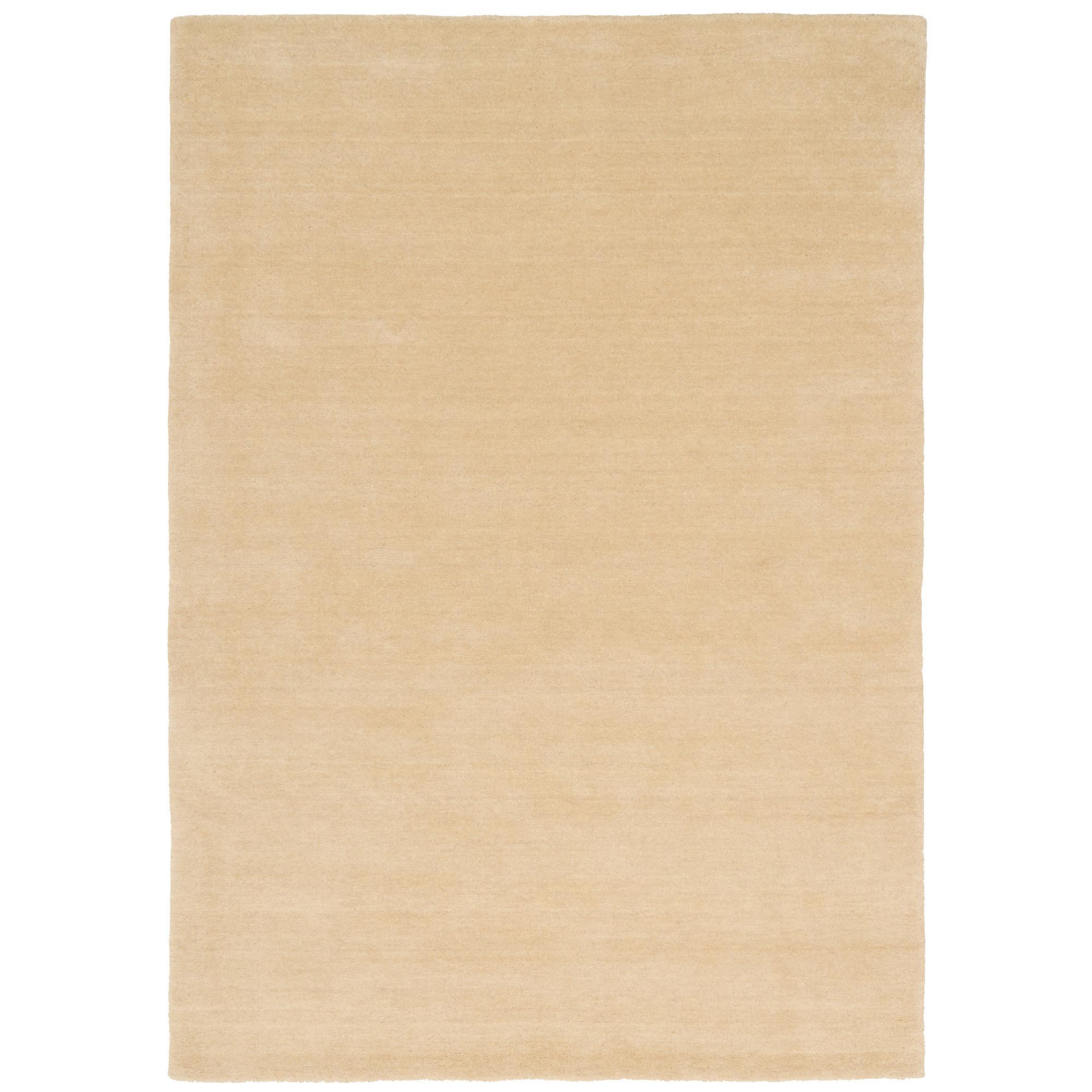 WOLLE NATUR TEPPICH GABBEH MAYA EINFARBIG - Creme, Textil (90/160cm) - Pergamon