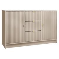 SIDEBOARD Tireno - Sandfarben/Goldfarben, Holzwerkstoff/Metall (118/75/40cm) - MIRJAN24