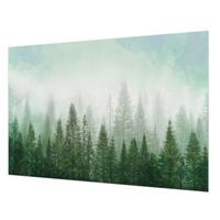 FOTOTAPETE 152x104 cm - Wolf im Wald - Grün, Textil (152/104cm) - Wallfluent