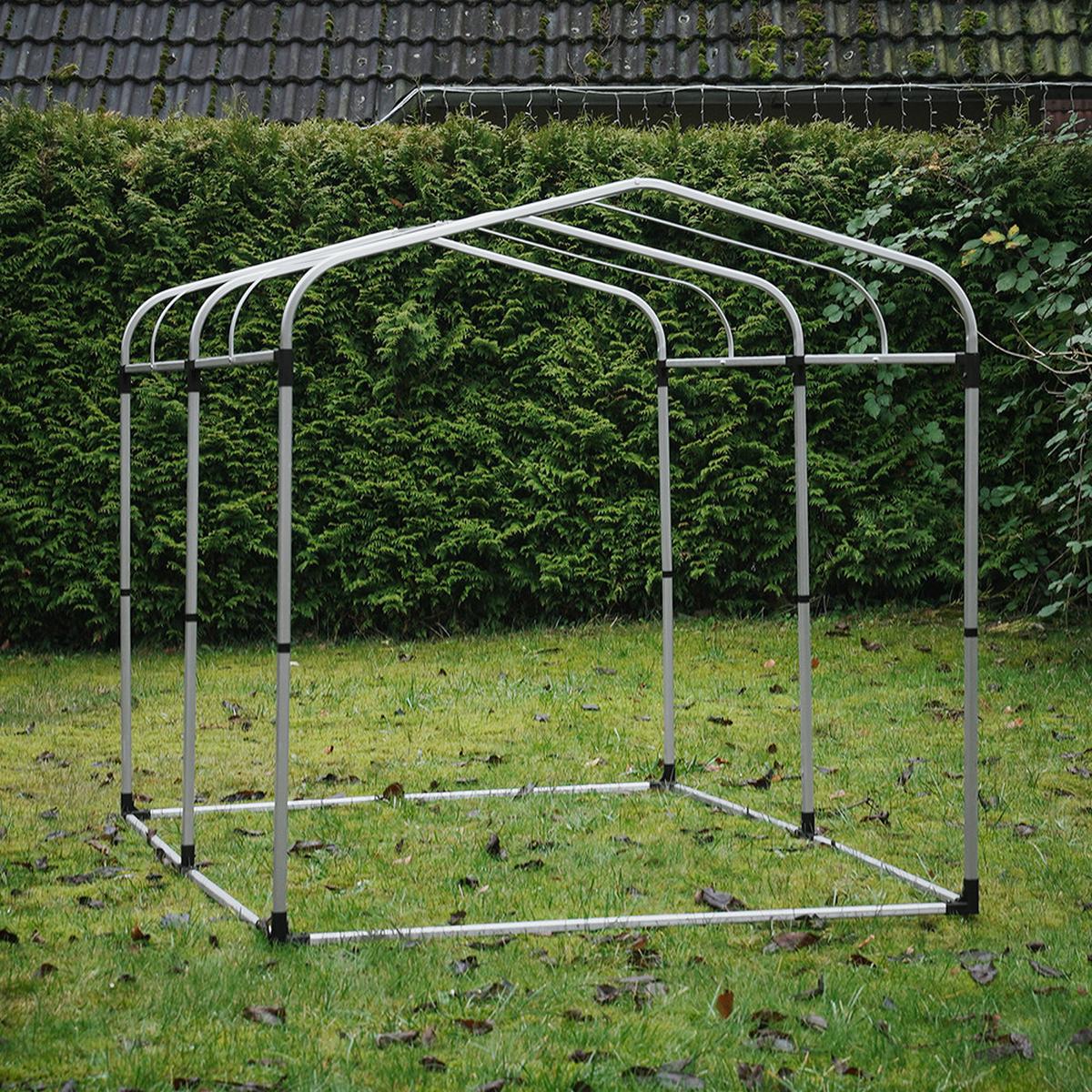FAHRRADGARAGE Silber-Aluminium - Silberfarben, Metall (159/165/219cm) - SoBuy