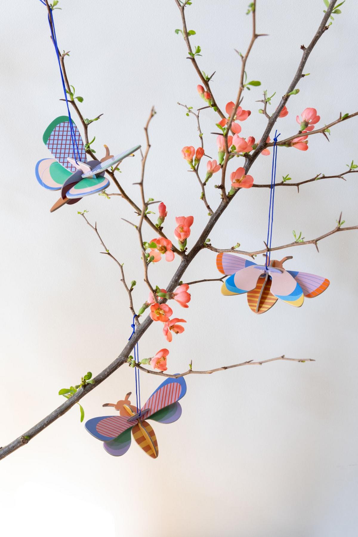 WANDSKULPTUR Bunt 12/4 cm - Multicolor, Wellpappe (0.05/4/8cm) - Studio Roof