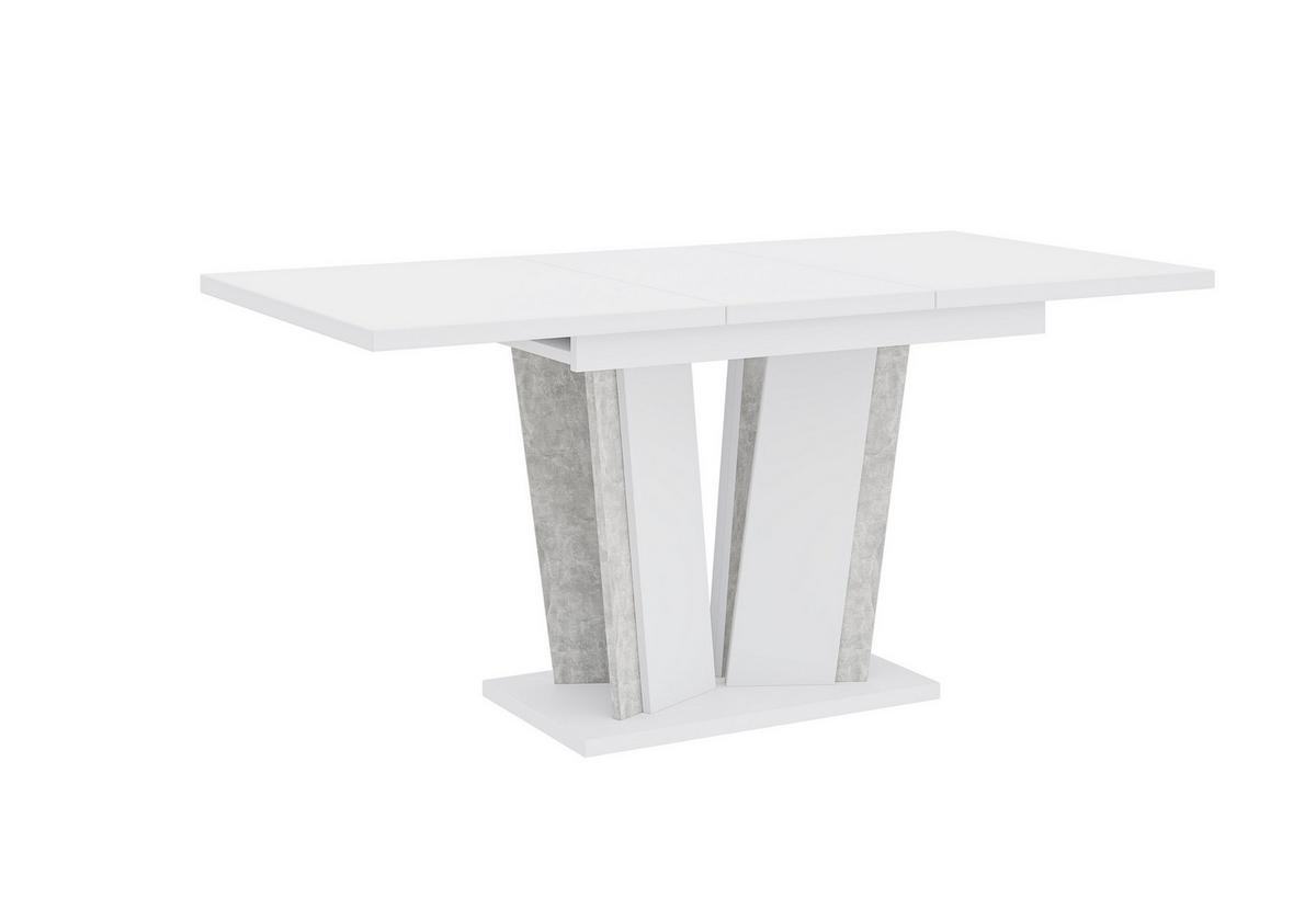 ESSTISCH SAMAR Ausziehbar 120 - 160 / 80 x 76 cm - Weiß, Holz (120/80/76cm) - MASSENO