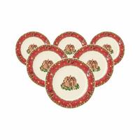 BROTTELLER Marieluise Weihnachtsnostalgie creme ø 17 cm 6er Set - Creme, Keramik (17.1cm) - Seltmann Weiden