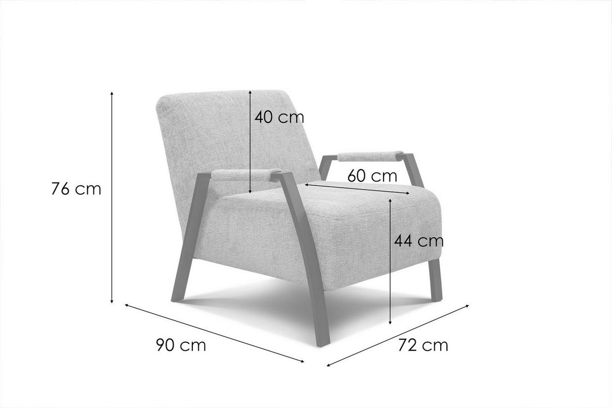 SESSEL KOBE, dunkelgelb - Dunkelgelb/Schwarz, Holz/Textil (72/76/90cm) - Wozimo
