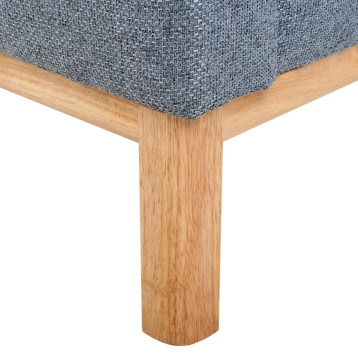 3-SITZER-SOFA Stoff Blau Sosjo - Blau, Textil (219/74/83cm) - Beliani