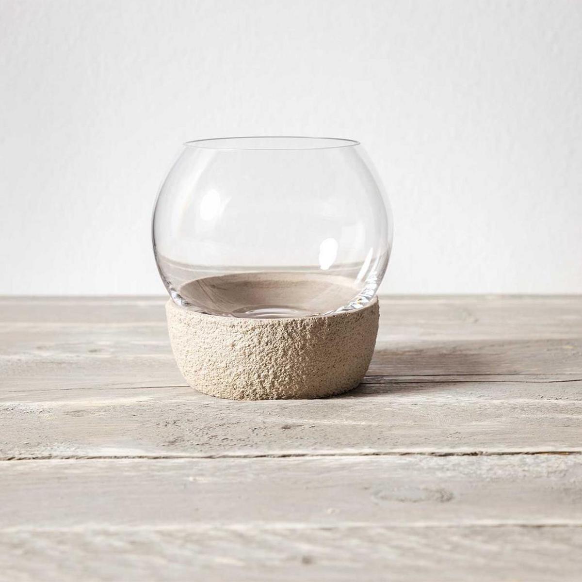 TEELICHTHALTER Perlemor Home beige ø 11 x 11,3 cm - Beige, Glas/Keramik (11/11.3/11cm) - like.Villeroy & Boch