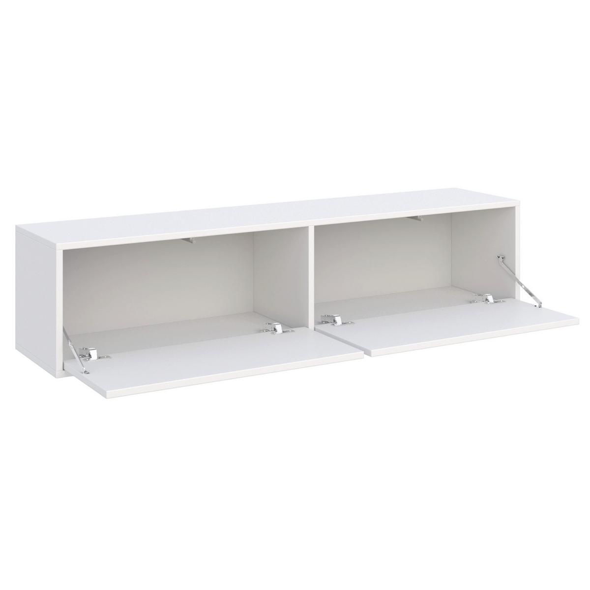 TV-HÄNGEBOARD Velveto 2-türig, Weiß, 140 cm - Weiß, Holzwerkstoff (140/30/30cm) - Selsey