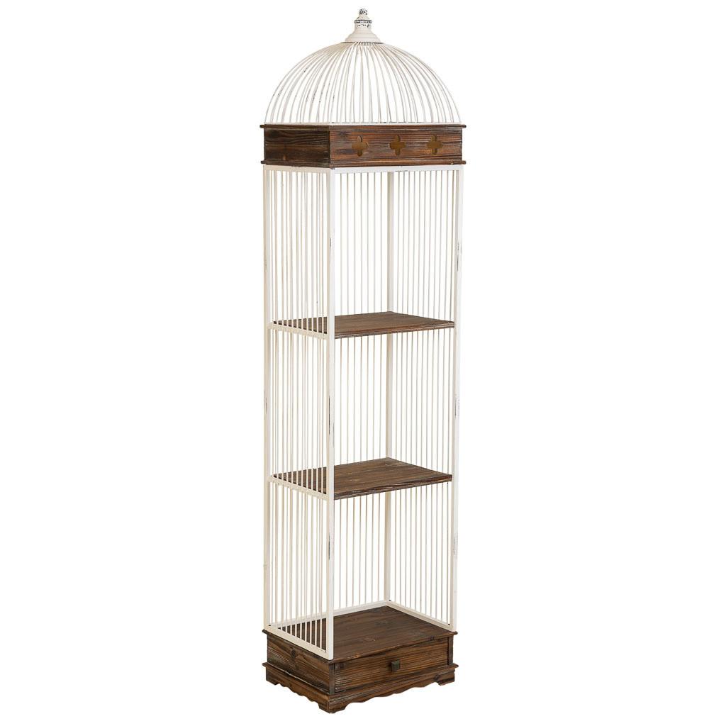 REGAL aus Holz und Metall 41x31x172 cm - Braun, Metall (41/172/31cm) - Wanderlust
