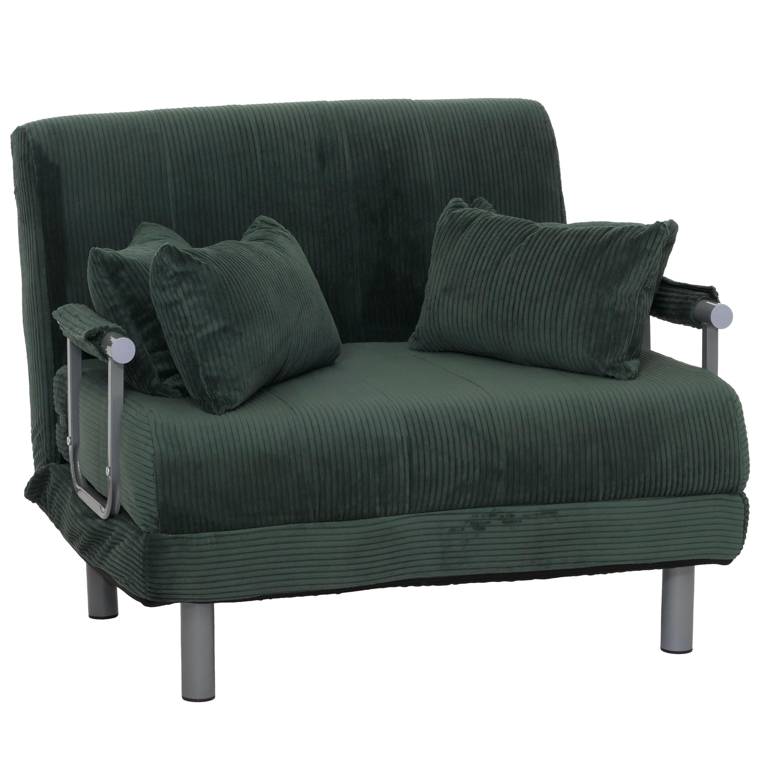 SCHLAFSESSEL Grün - Grün, Textil (105/80/190cm) - MCW
