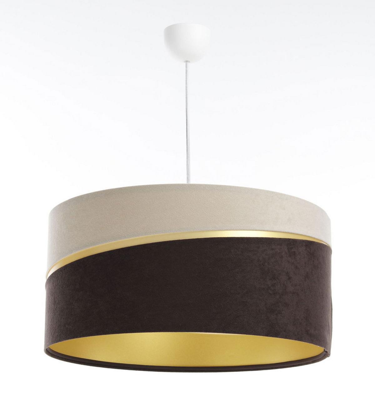 HÄNGELEUCHTE Beige 40/20 cm - Beige/Braun, Kunststoff (40/0.4/20cm) - ONZENO