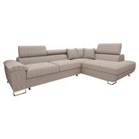 ECKSOFA Cotere Cord, Seite: Rechts - Sahara, Holz/Textil (270/202cm) - MIRJAN24
