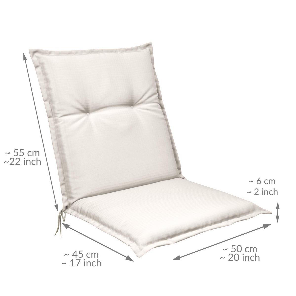 NIEDERLEHNERAUFLAGE Flair NL 100/50/8cm Natur - Naturfarben, Textil (50/6/100cm) - Beautissu 